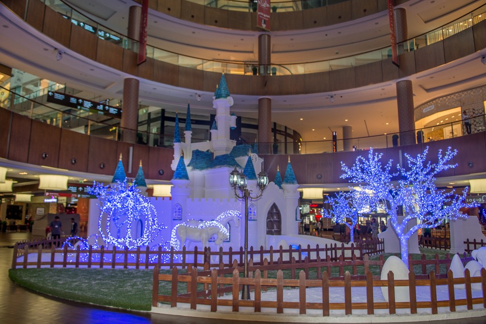 Dubaï Mall - Décorations de Noël